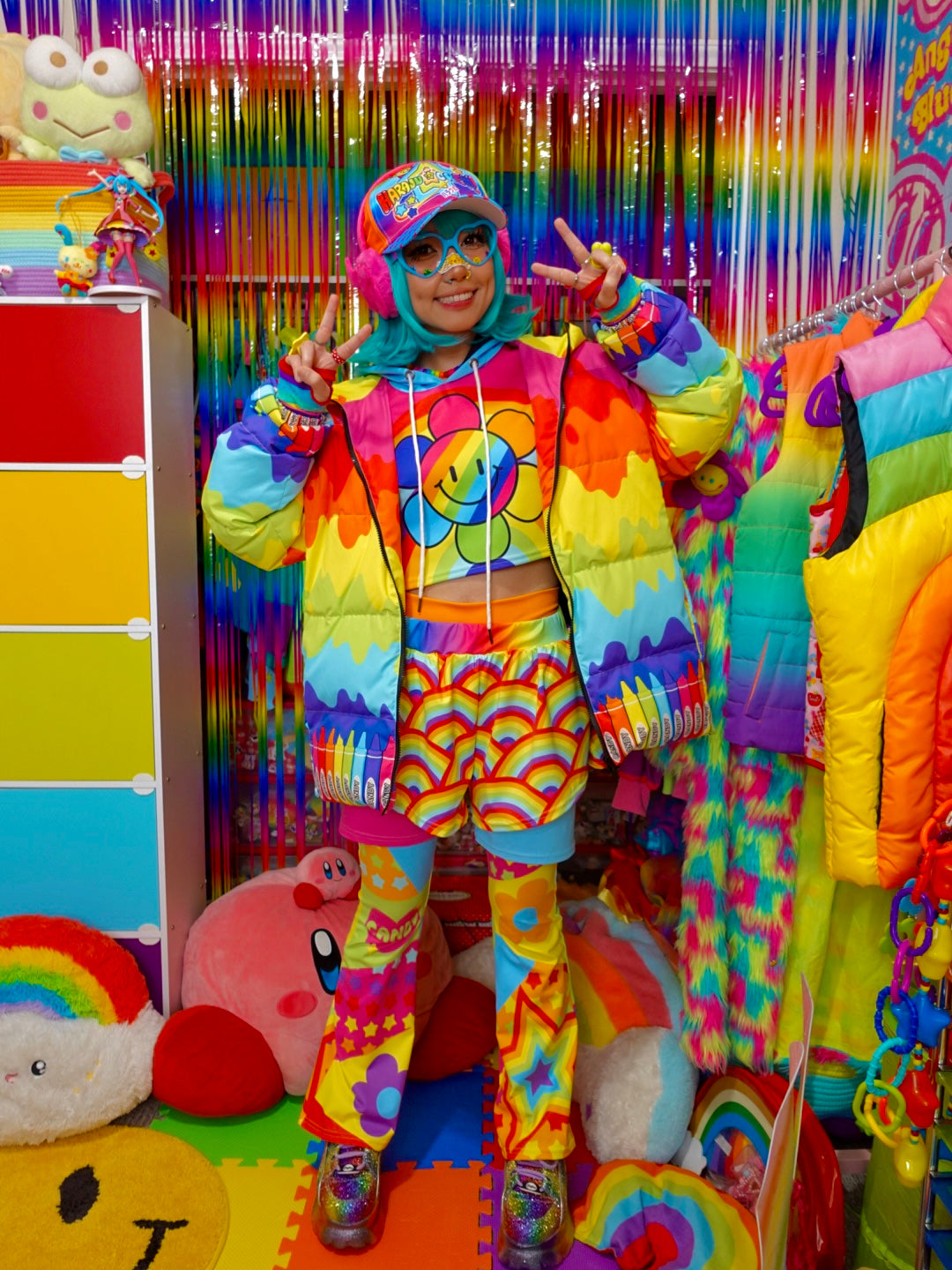 Crayon Melt Puffer Jacket