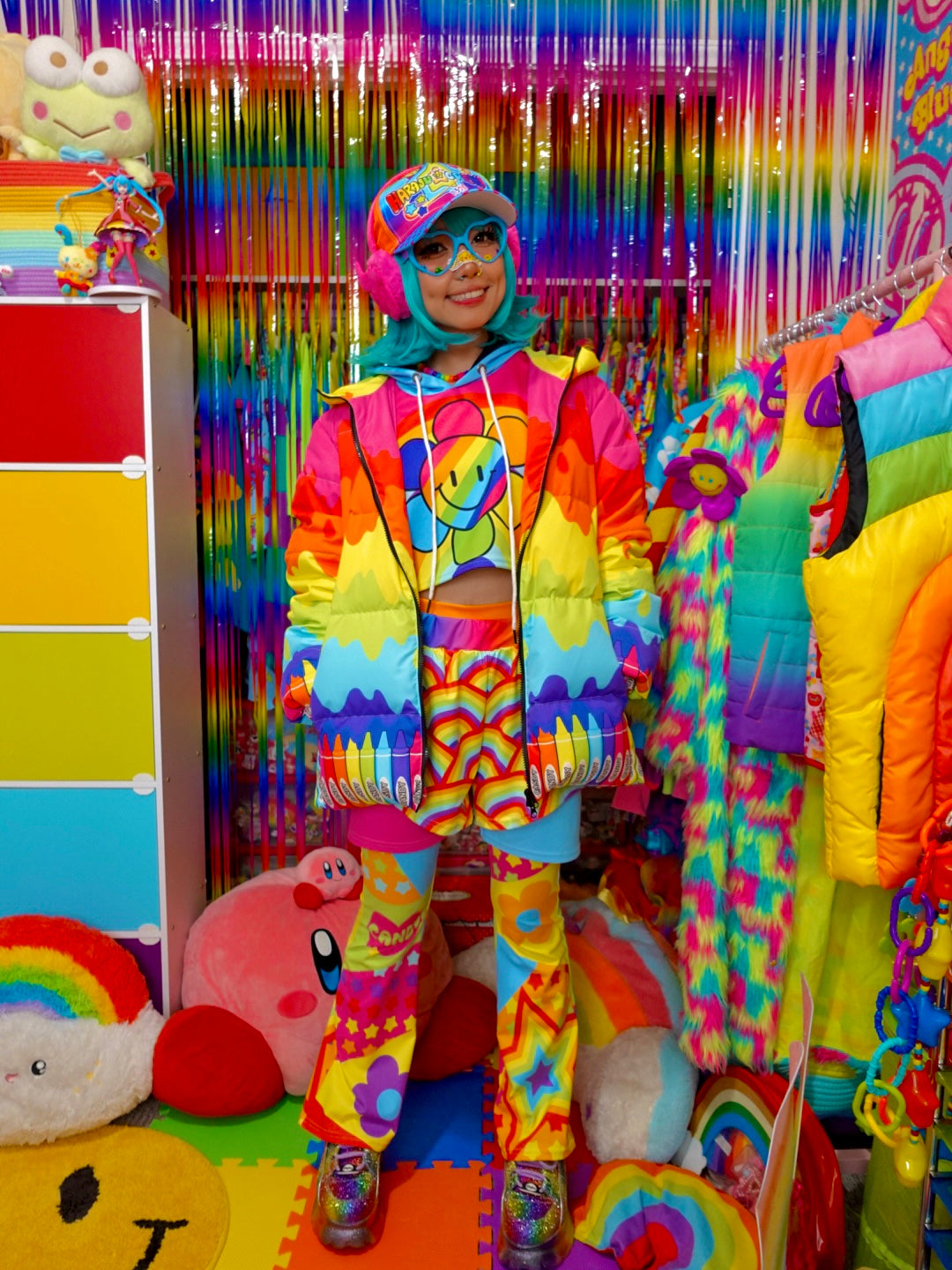 Crayon Melt Puffer Jacket