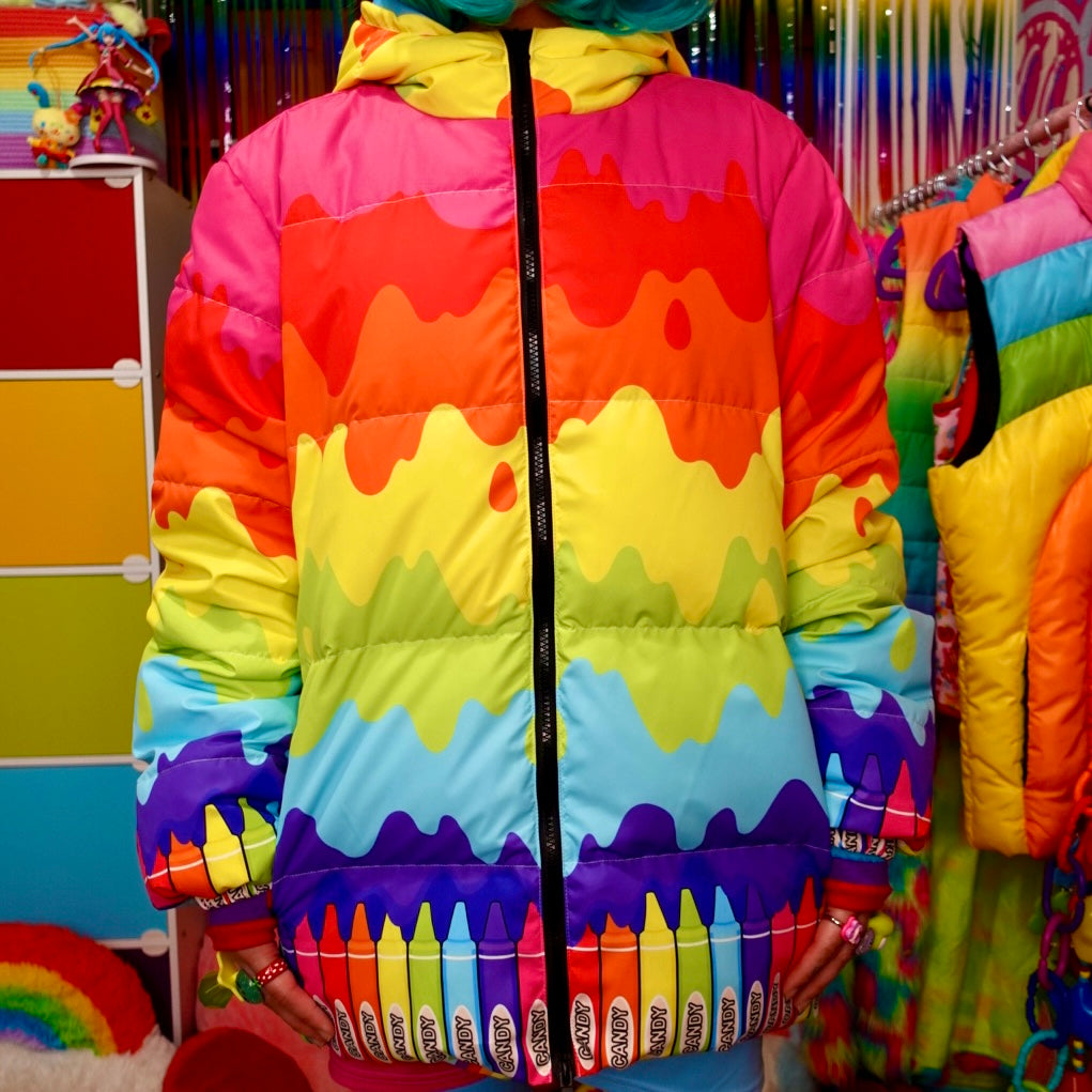 Crayon Melt Puffer Jacket