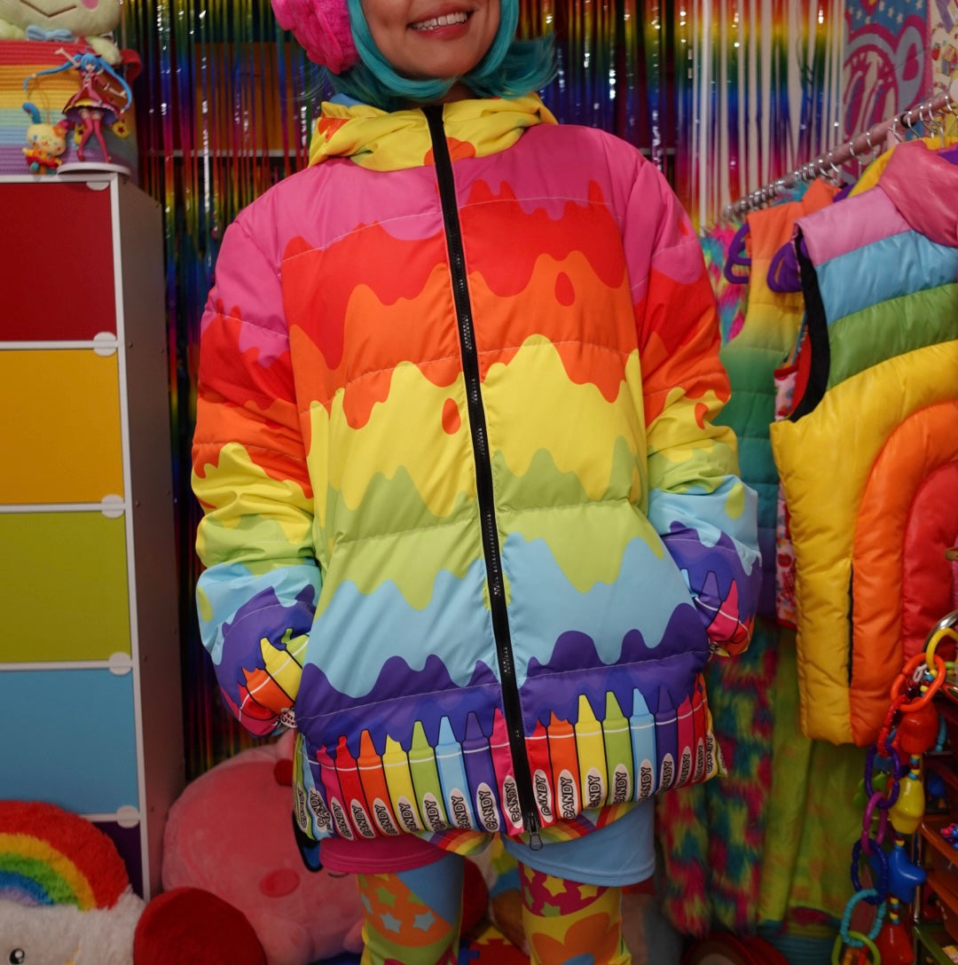 Crayon Melt Puffer Jacket