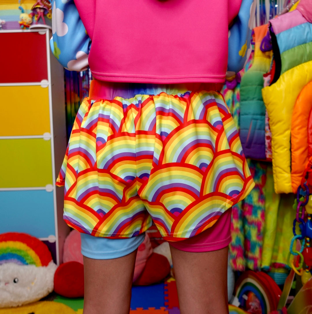 Rainbow Jam Double Layer Shorts