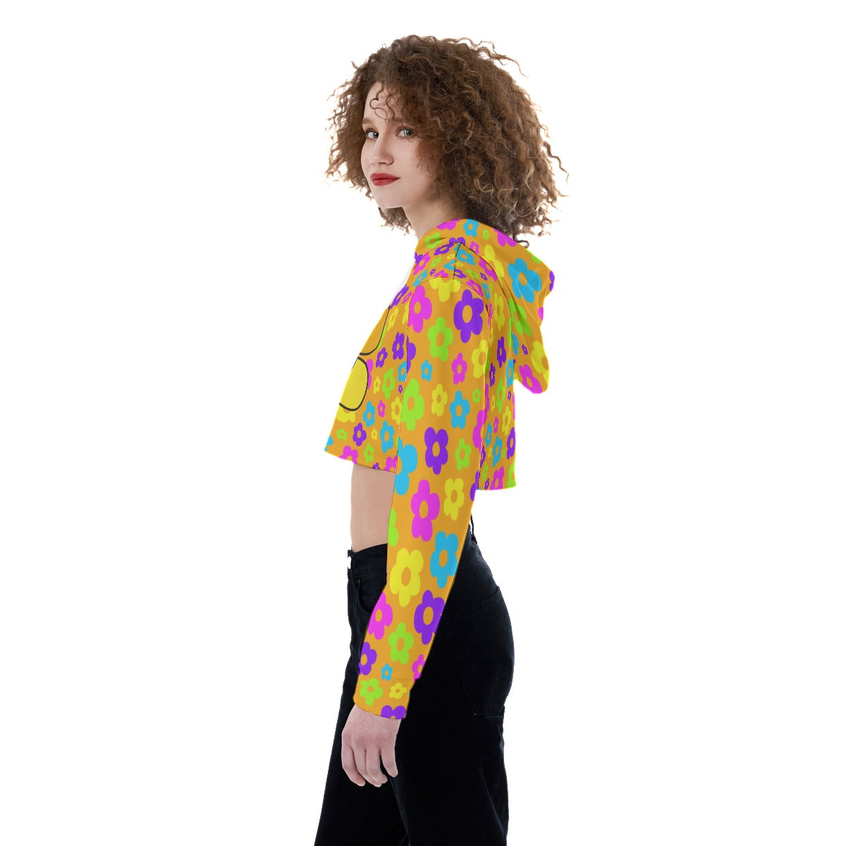 Flower Field Crop Hoodie