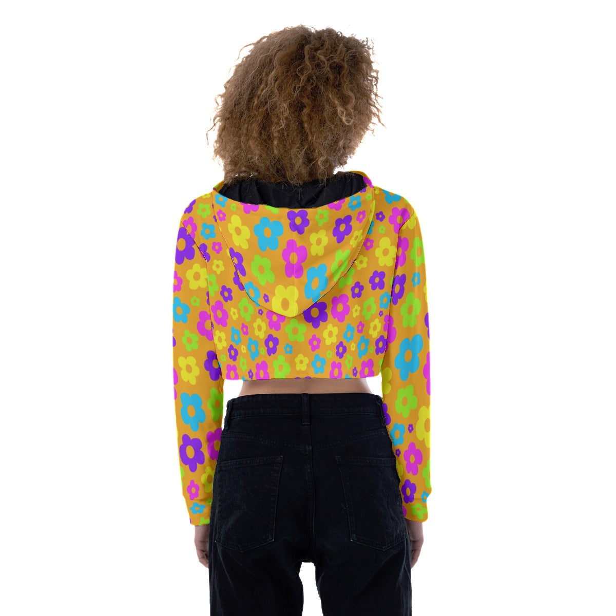 Flower Field Crop Hoodie