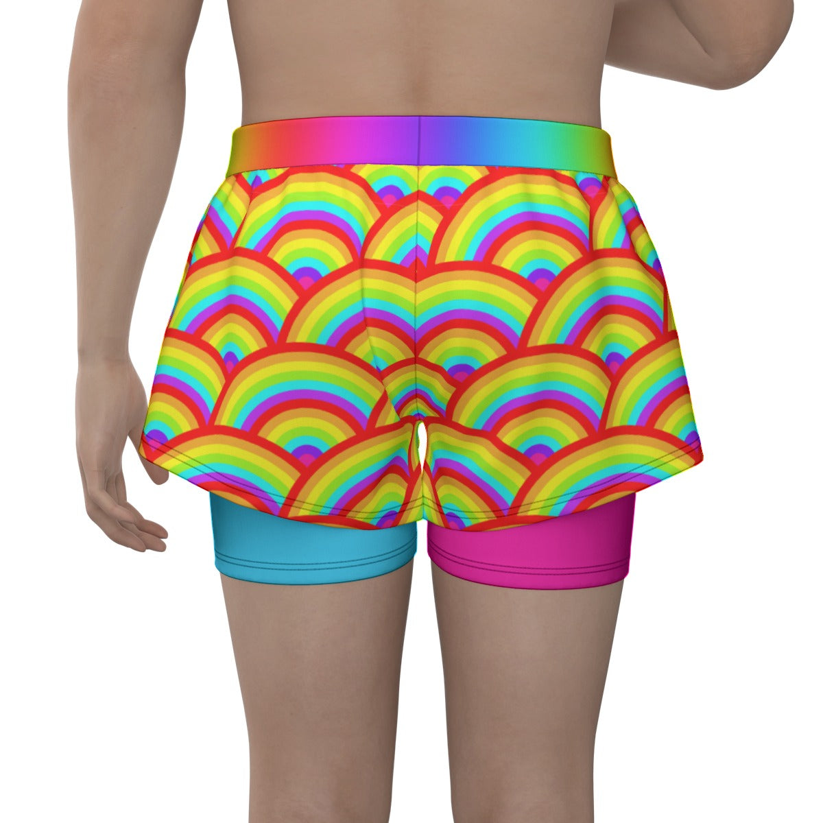 Rainbow Jam Double Layer Shorts