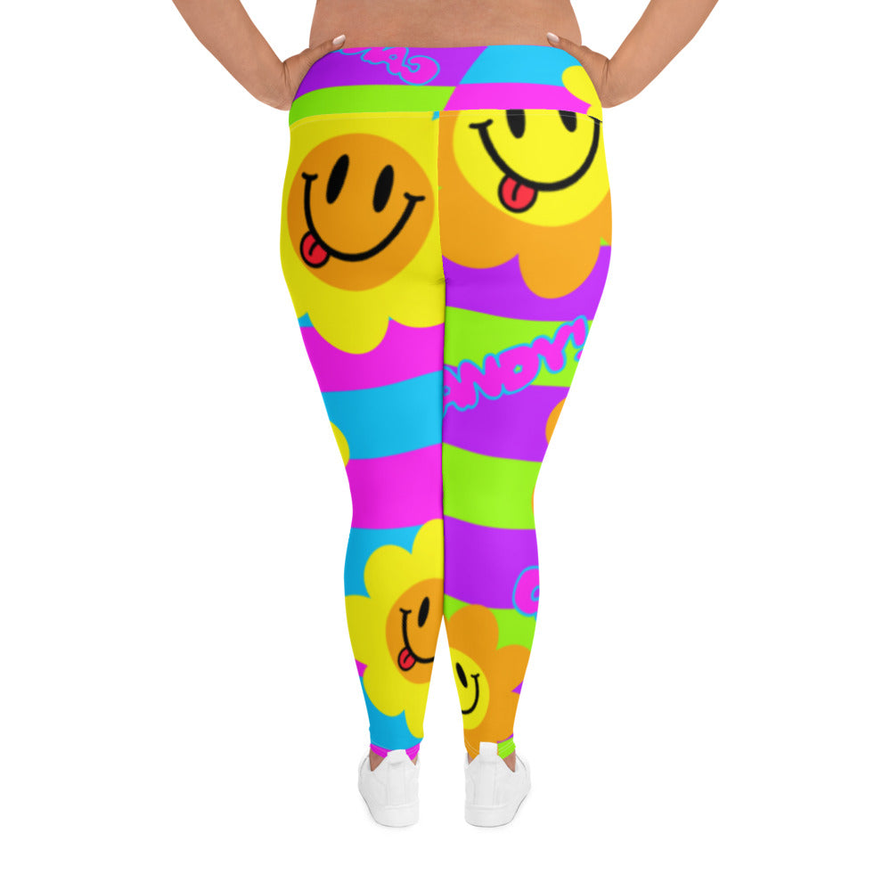 Flower Power Plus Size Leggings