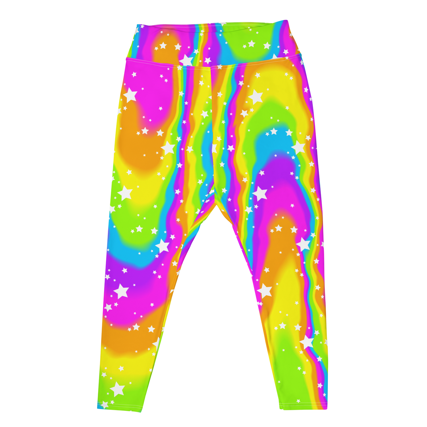Neon Drip Plus Size Leggings