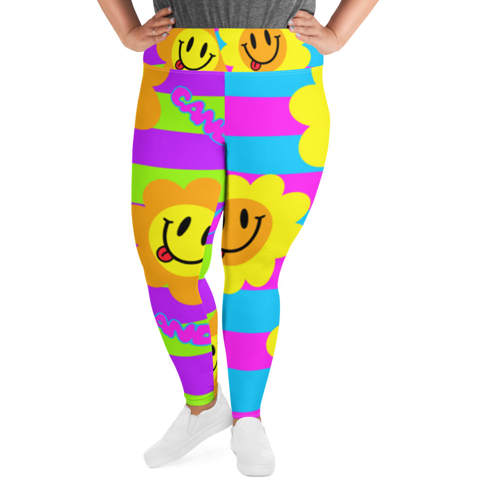 Flower Power Plus Size Leggings