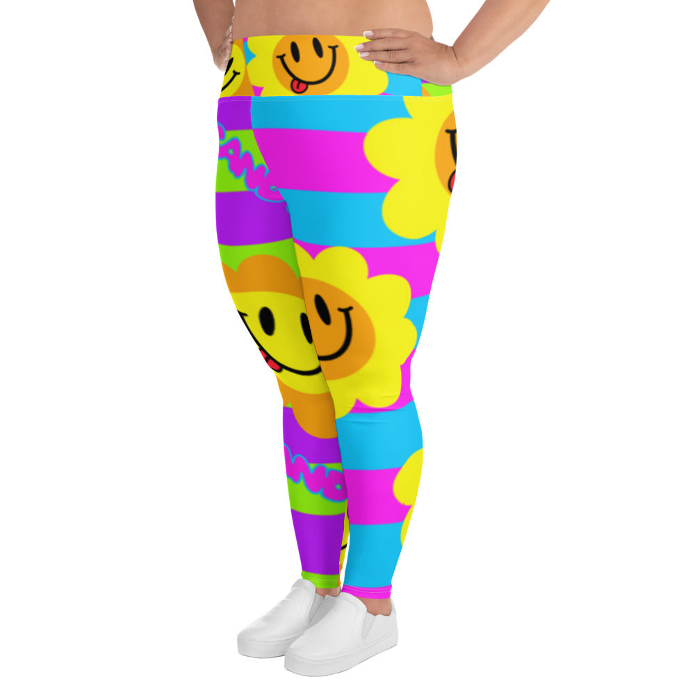 Flower Power Plus Size Leggings