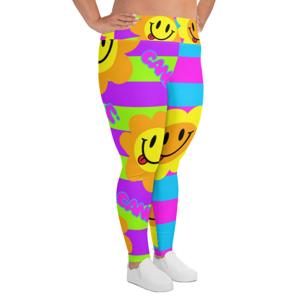 Flower Power Plus Size Leggings