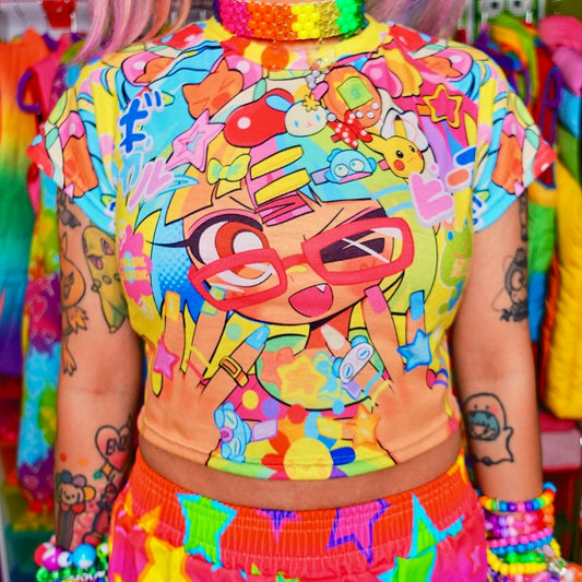 GATCHIPON x CANDY☆TRAP Crop Top
