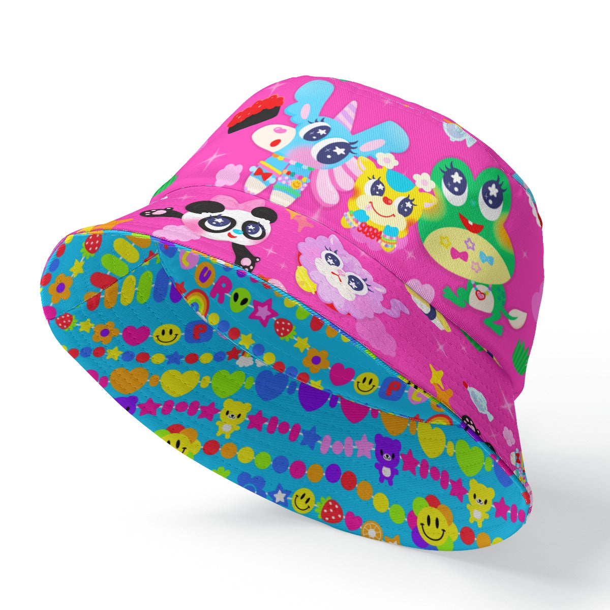 90884 x CANDY☆TRAP Double Sided Bucket Hat