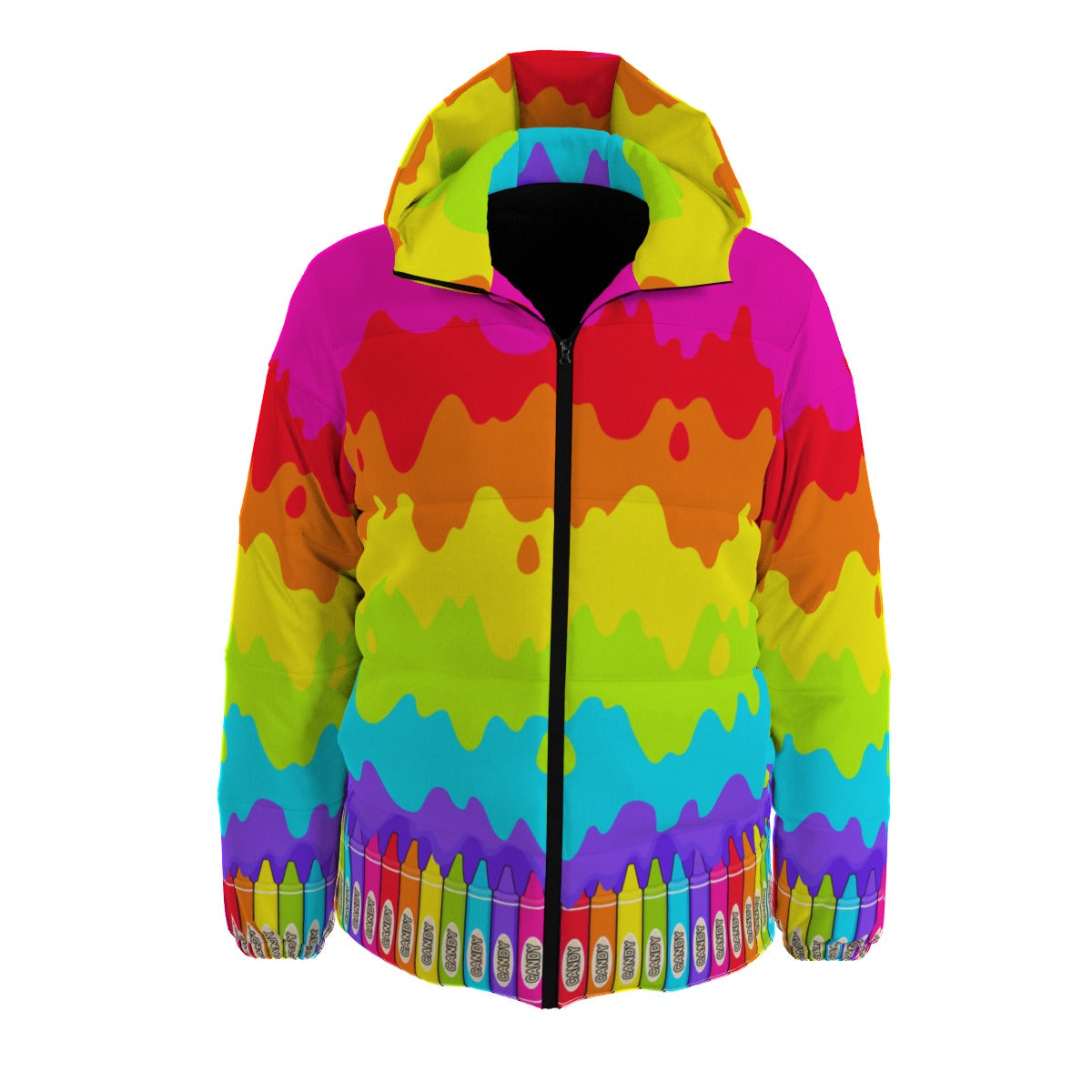 Crayon Melt Puffer Jacket