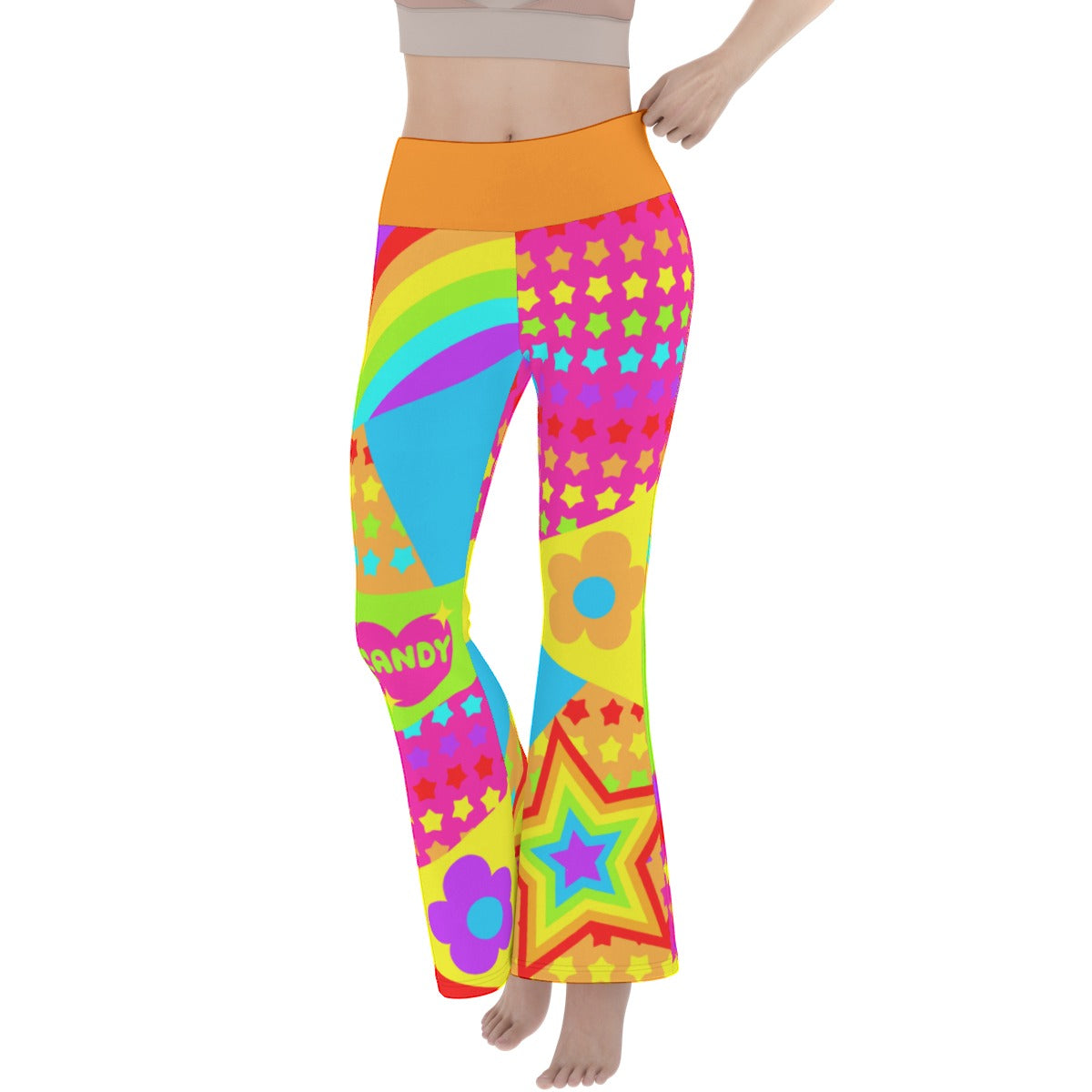 Candy Star Stretchy Flare Pants