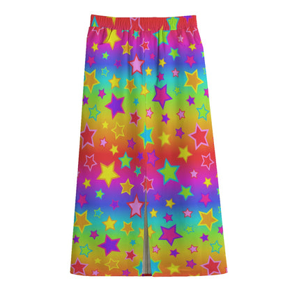 Rainbow Explosion Maxi Skirt
