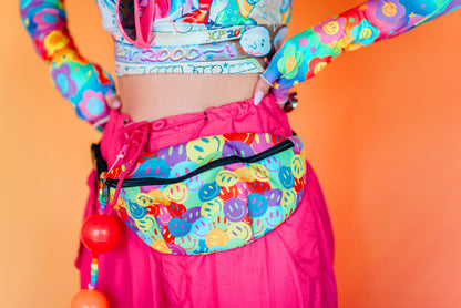 Neon Smile Fanny Pack